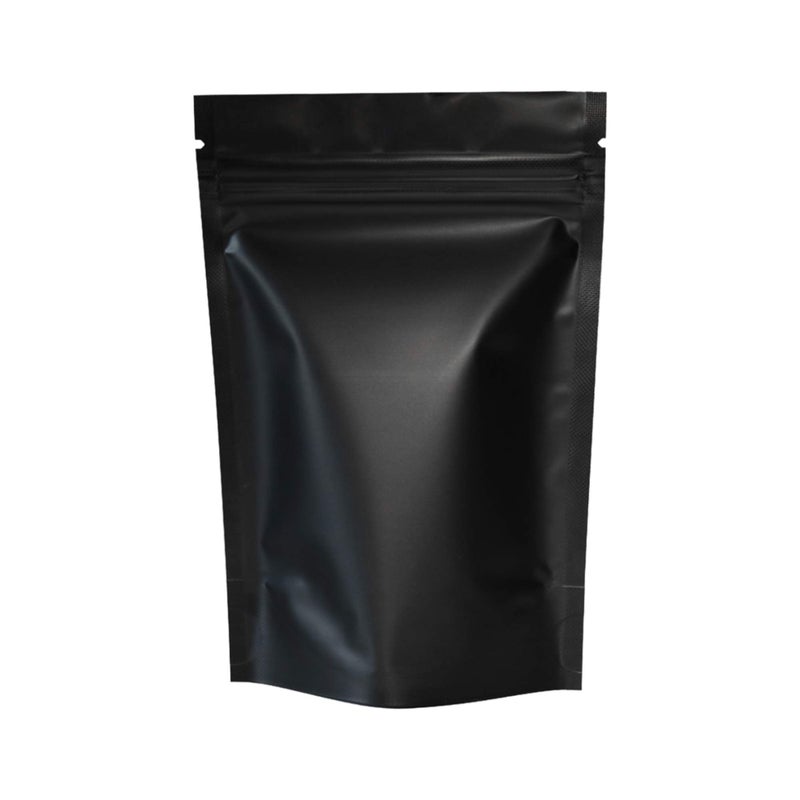 QQ Studio 100PCS Matte Double-Sided Colored Stand-Up Resealable QuickQlickâ„¢ Bags (12x18cm (4.7x7.1"), Black) - Image 1